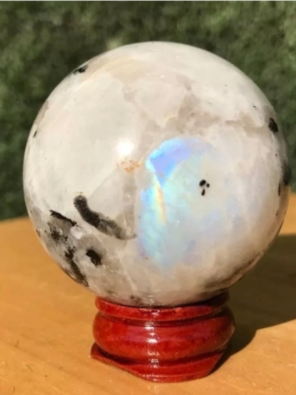 Rainbow Moonstone Crystal Sphere Orb #1